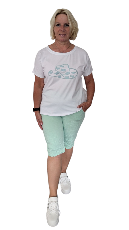 Joggpant "Shorty" lindgrün