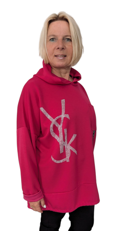 Hoody "YSK" pink