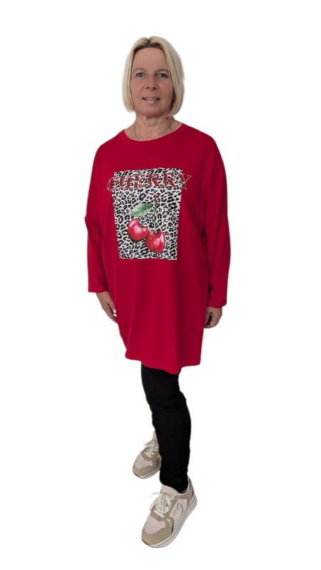 Sweatshirt "Cherry" rot