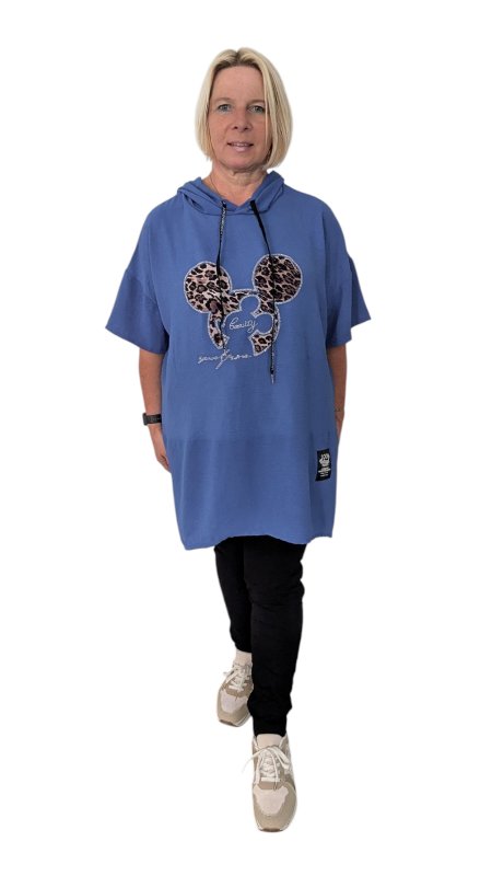 Hoody "Leo Mickey" royalblau