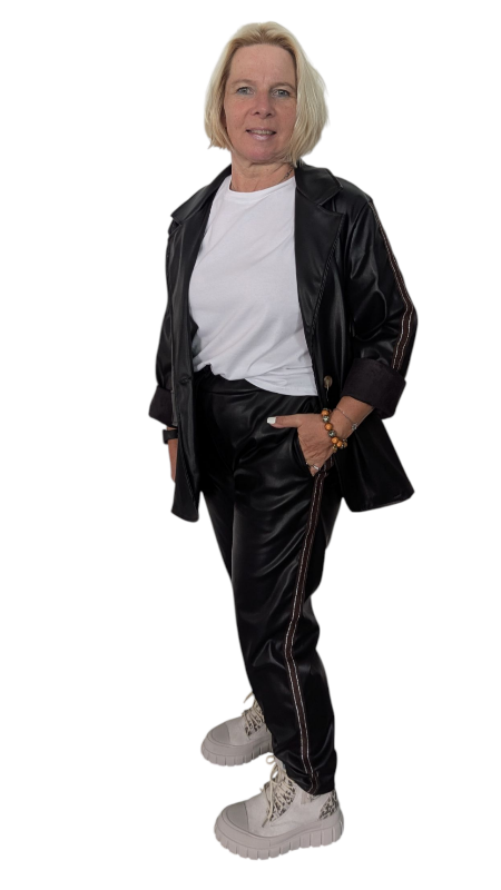 Blazer Leder-Imitat "Chiara"