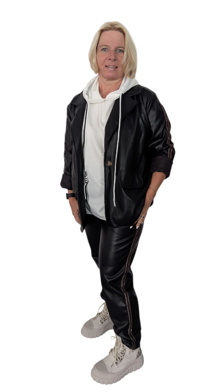 Leder Imitat Joggpant "Chiara"