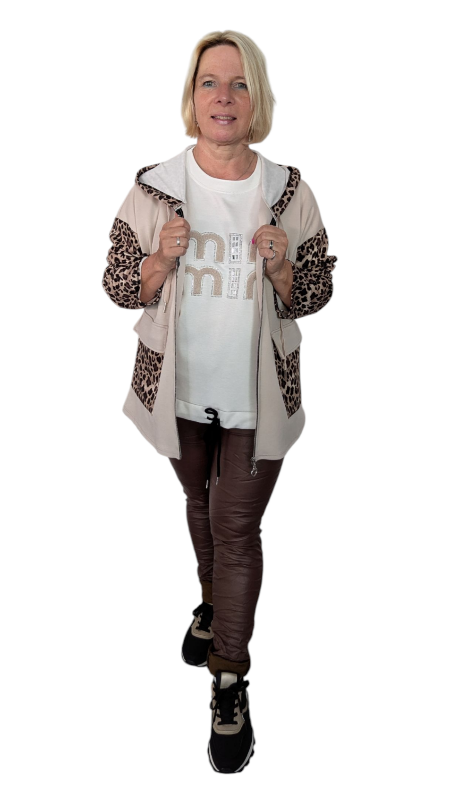 Leder Imitat Hose braun