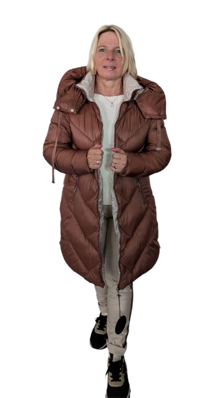 Steppmantel "Arina" cognac