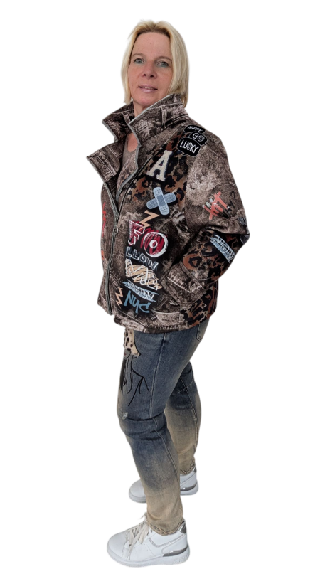 Softchell-Jacke "Mickey" braun