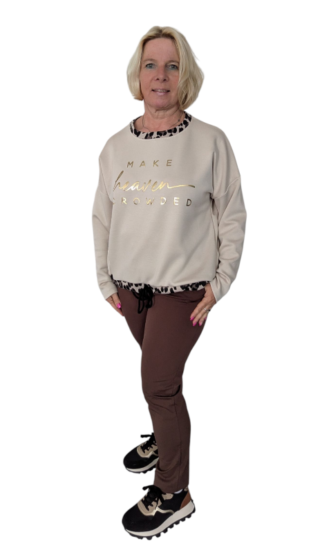 Sweatshirt "Heaven" beige