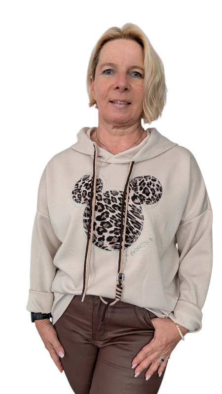 Hoody "L'amour" creme