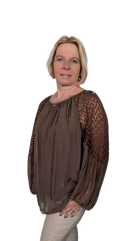Bluse braun "Giulia"