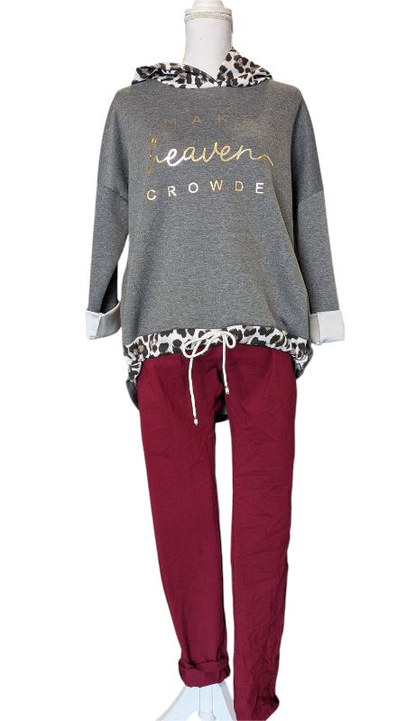 Hoodie "Heaven" grau