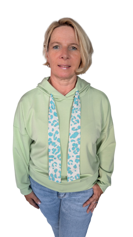 Hoodie "Amaya" lindgrün