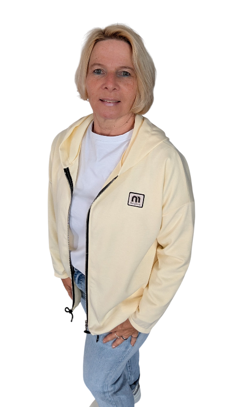 Kapuzenjacke "Vacanza" hell gelb