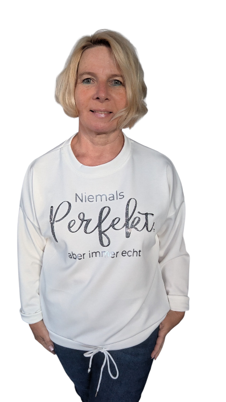 Sweatshirt "Echt" weiß