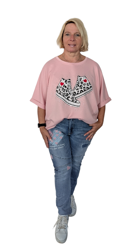 T-Shirt "Chucks" rosa