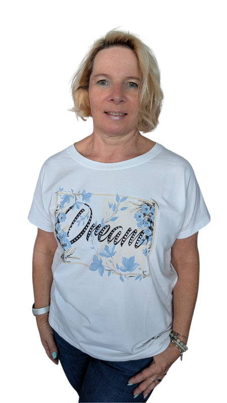 T-Shirt "Dream" hellblau