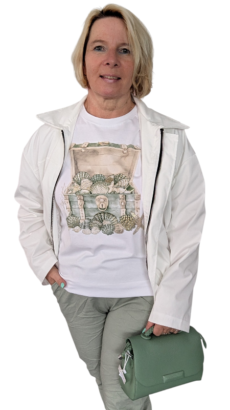 T-Shirt "Treasure" khaki