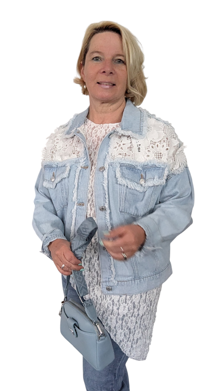 Spitzenshirt asymetrisch "Cassandra"