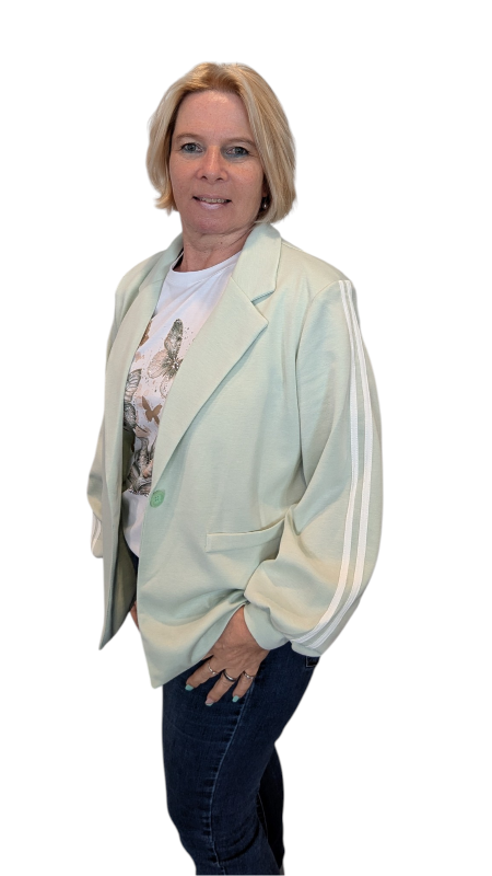 Blazer "Stripes" lindgrün