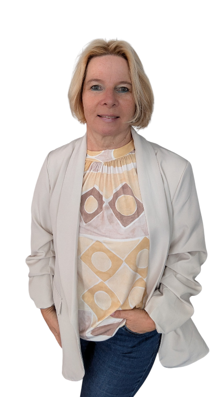 Top "Ella" gelb creme braun