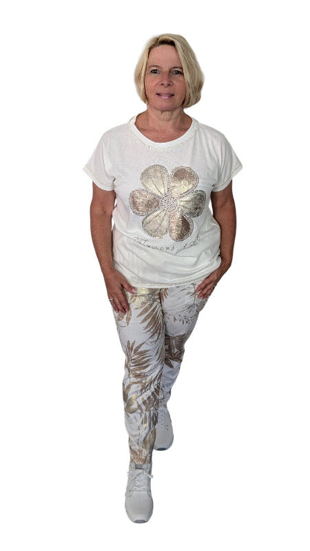 T-Shirt "Golden Flower"
