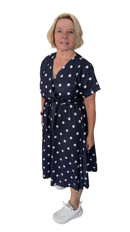 Kleid "Puntino" dunkelblau
