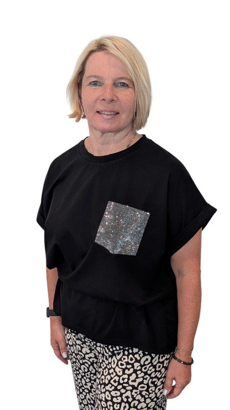 T-Shirt "Yzara" schwarz