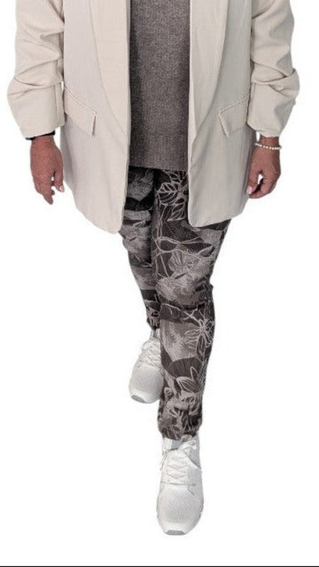 Joggpant "Foglia" taupe