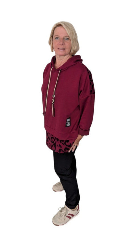 Hoody "Aylin" bordeaux