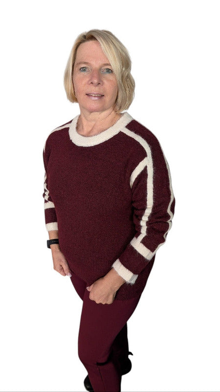 Pullover "Dana" weinrot