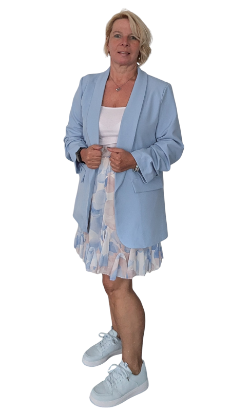 Rock "Amy" hellblau beige