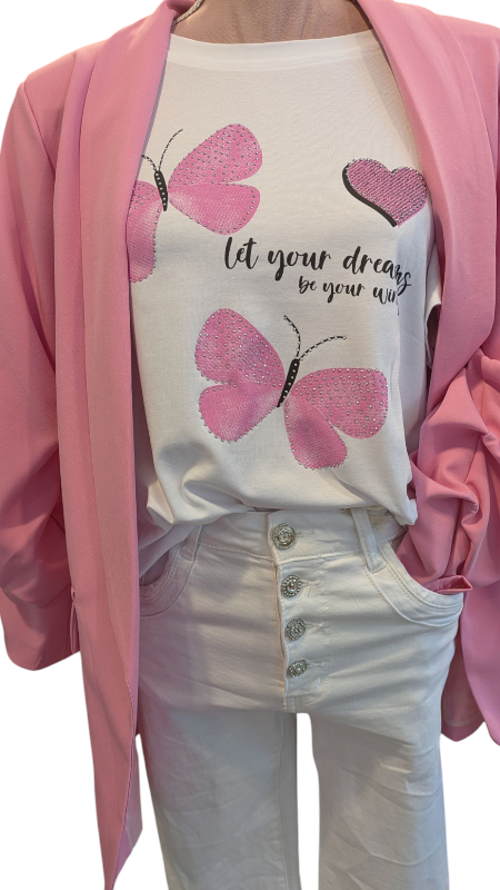 T-Shirt "Butterfly" pink