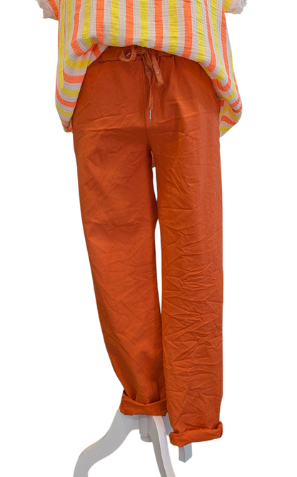 Joggpant orange lang