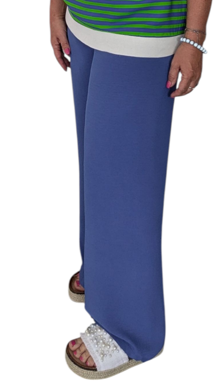 Hose "Palazzo" royalblau