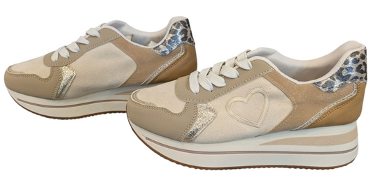 Sneaker beige Leo