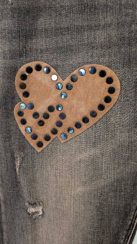 Jeans "Nieten-Herz"