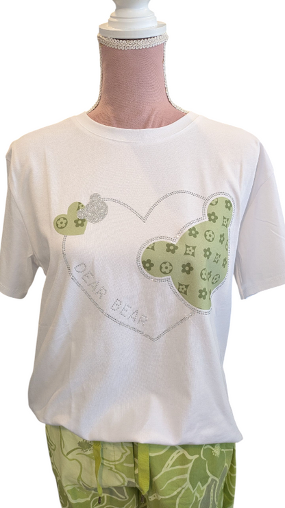 T-Shirt "Bear" grün