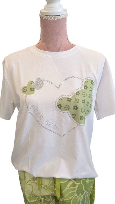 T-Shirt "Bear" grün
