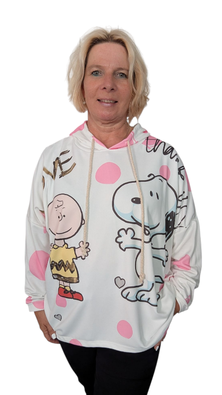Hoody "Charly" rosa Punkte