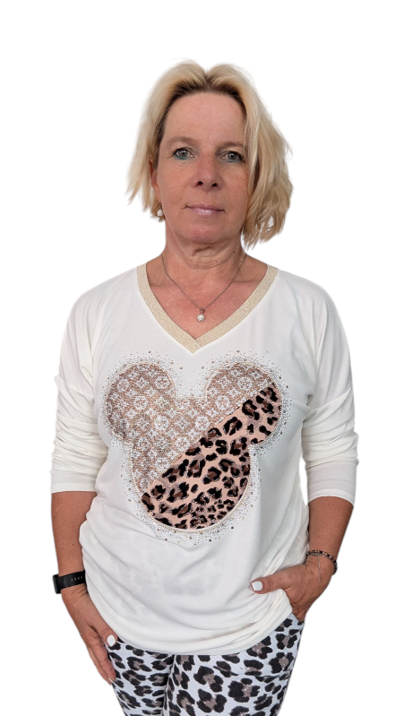 Shirt Langarm "Disney" creme