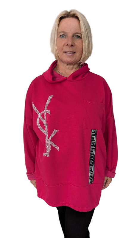 Hoody "YSK" pink
