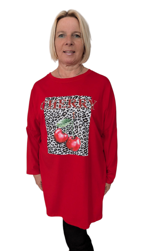 Sweatshirt "Cherry" rot
