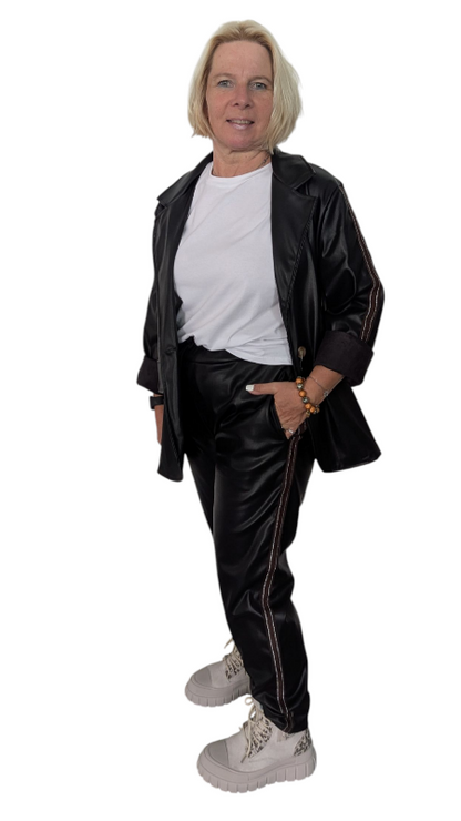 Blazer Leder-Imitat "Chiara"