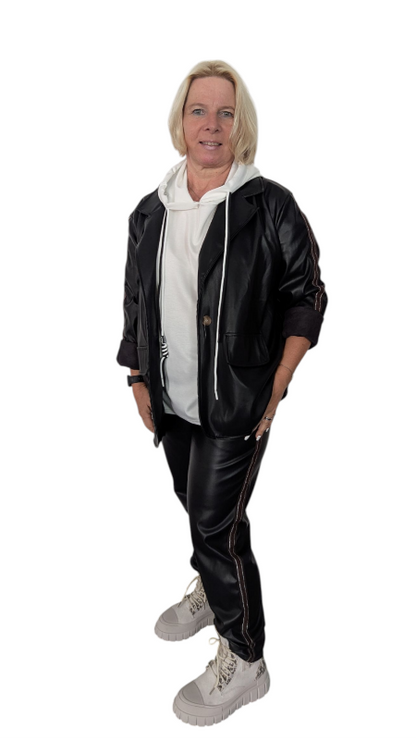 Blazer Leder-Imitat "Chiara"