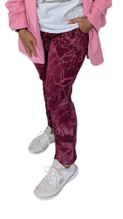 Joggpant "Foglia" weinrot