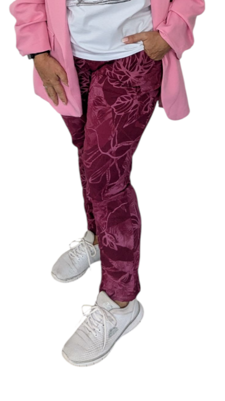 Joggpant "Foglia" weinrot