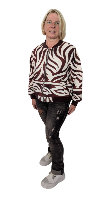 Blouson "Coffee" braun creme