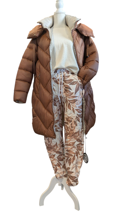 Steppmantel "Arina" cognac