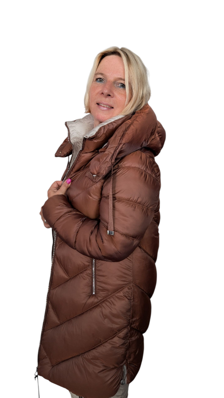 Steppmantel "Arina" cognac