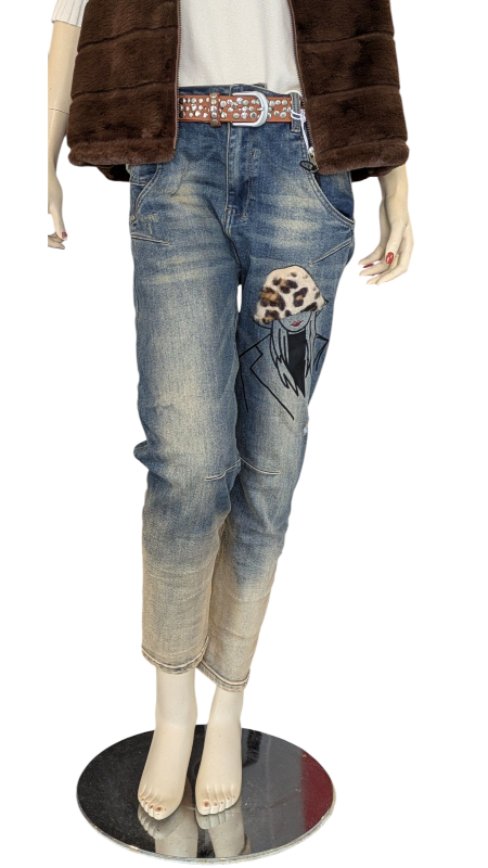 Jeans "Leo-Hut"