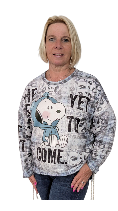 Sweatshirt "Snoopy come" blau