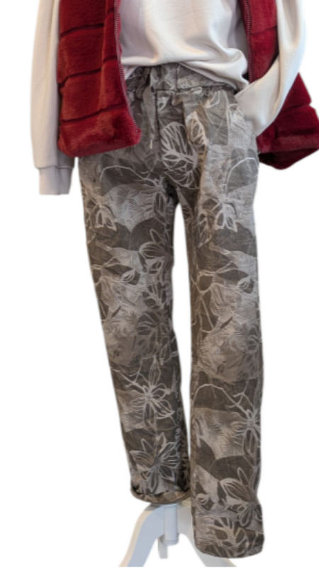 Joggpant "Foglia" taupe